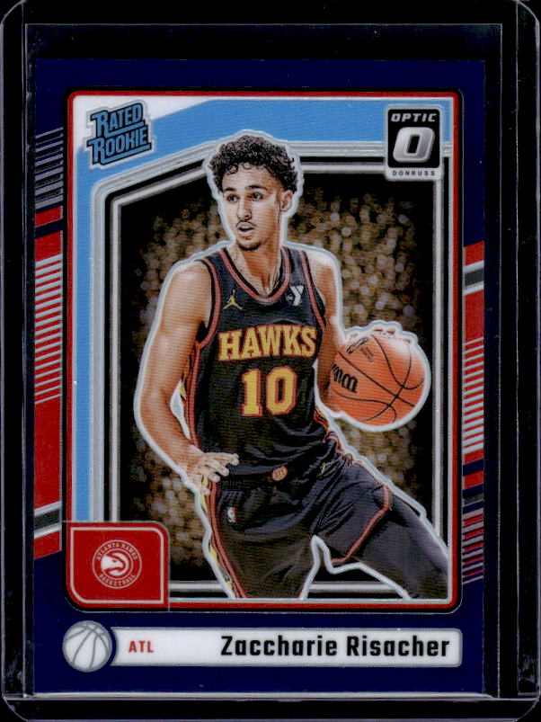 2024-25 Donruss Optic #268 Zaccharie Risacher Purple