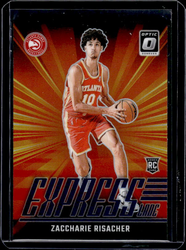 2024-25 Donruss Optic #23 Zaccharie Risacher Express Lane Purple