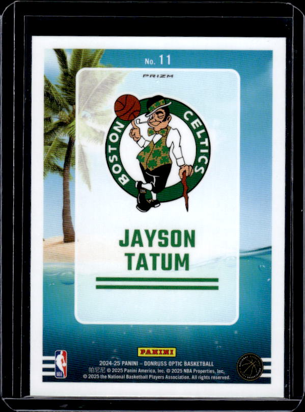 2024-25 Donruss Optic #11 Jayson Tatum Splash! Purple
