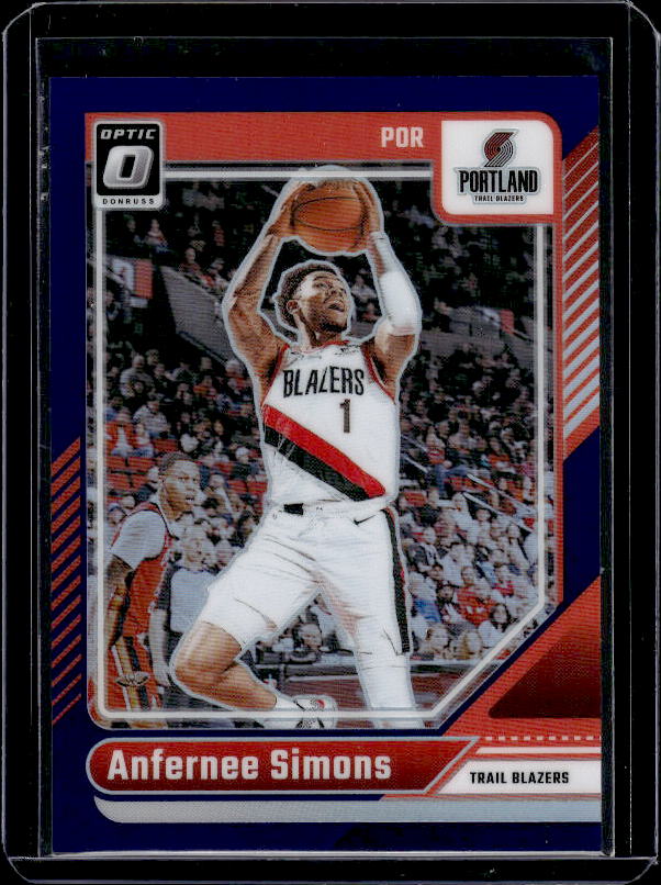 2024-25 Donruss Optic #128 Anfernee Simons Purple