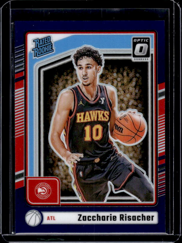 2024-25 Donruss Optic #268 Zaccharie Risacher Purple