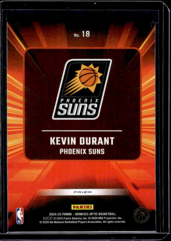 2024-25 Donruss Optic #18 Kevin Durant Express Lane Holo