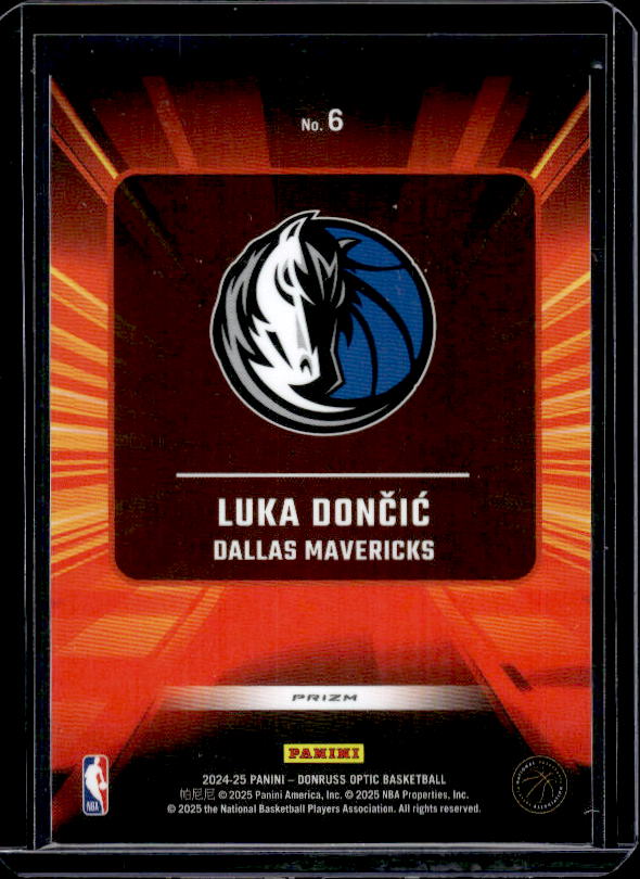2024-25 Donruss Optic #6 Luka Doncic Express Lane Holo