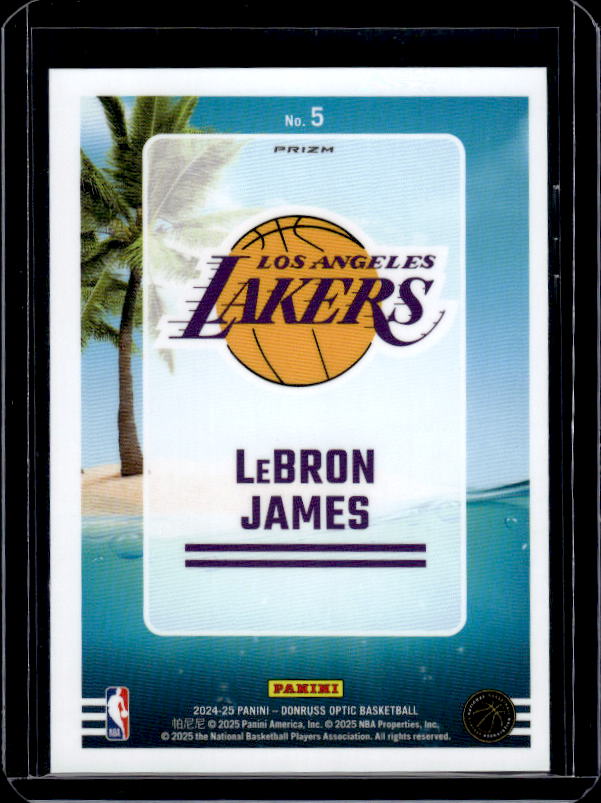 2024-25 Donruss Optic #5 LeBron James Splash! Holo