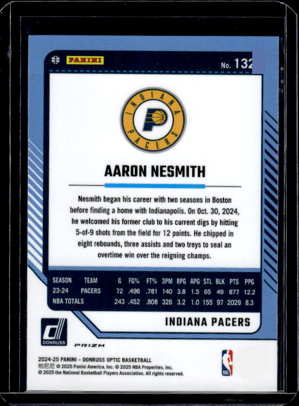2024-25 Donruss Optic #132 Aaron Nesmith Holo