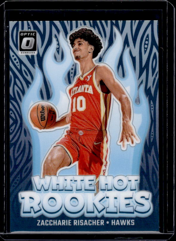 2024-25 Donruss Optic #4 Zaccharie Risacher White Hot Rookies Purple