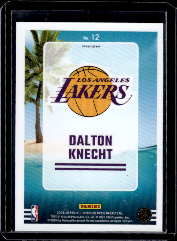 2024-25 Donruss Optic #12 Dalton Knecht Splash! Holo
