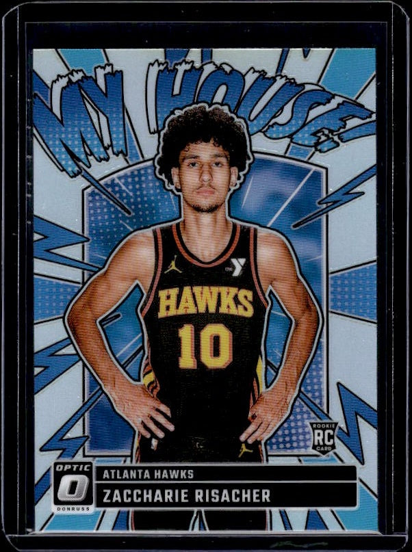 2024-25 Donruss Optic #13 Zaccharie Risacher My House Holo