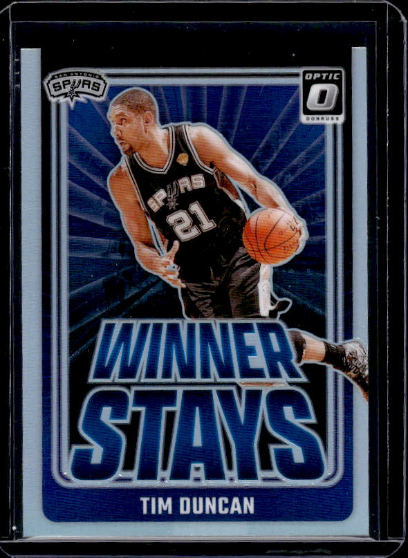 2024-25 Donruss Optic #12 Tim Duncan Winner Stays Holo