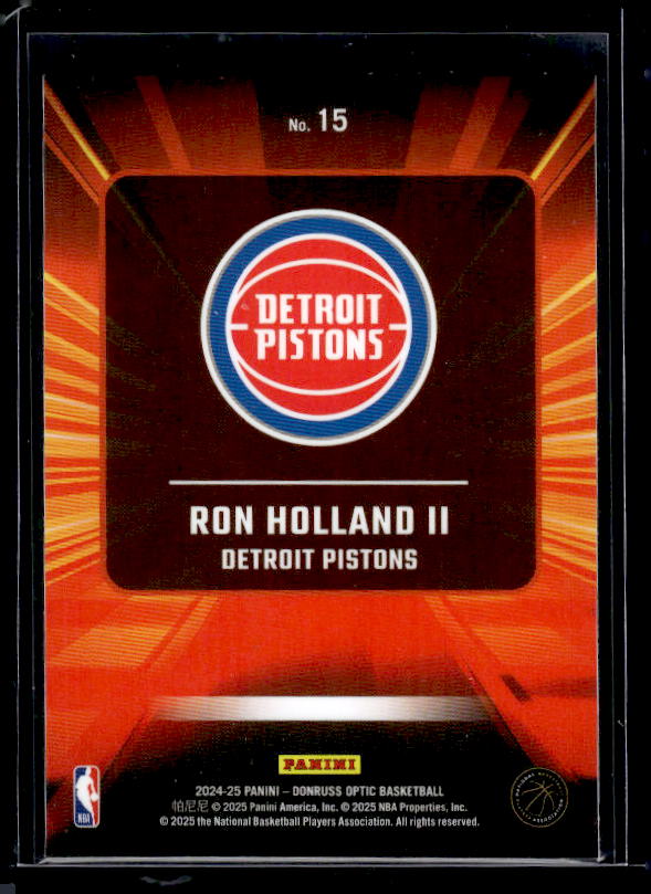 2024-25 Donruss Optic #15 Ron Holland II Express Lane