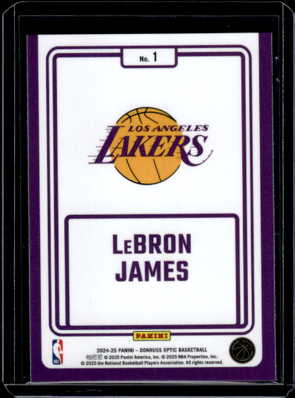 2024-25 Donruss Optic #1 LeBron James Winner Stays