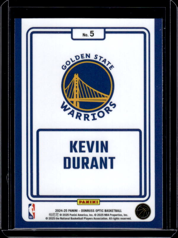 2024-25 Donruss Optic #5 Kevin Durant Winner Stays