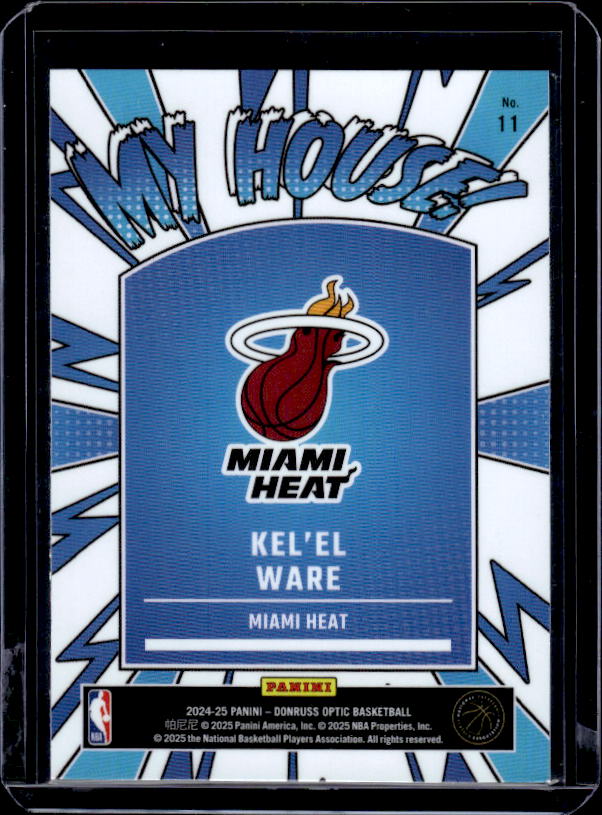 2024-25 Donruss Optic #11 Kel'el Ware My House