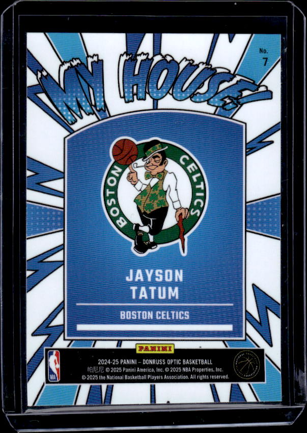 2024-25 Donruss Optic #7 Jayson Tatum My House