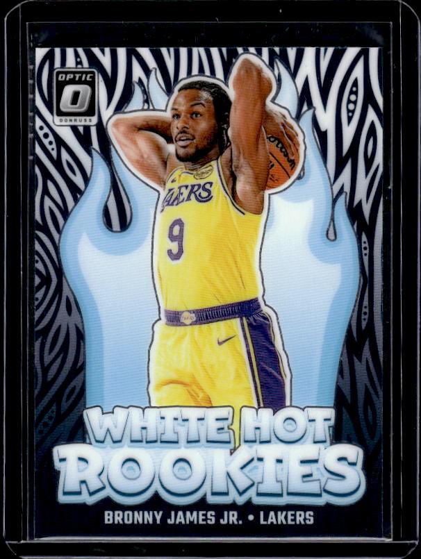 2024-25 Donruss Optic #15 Bronny James Jr. White Hot Rookies