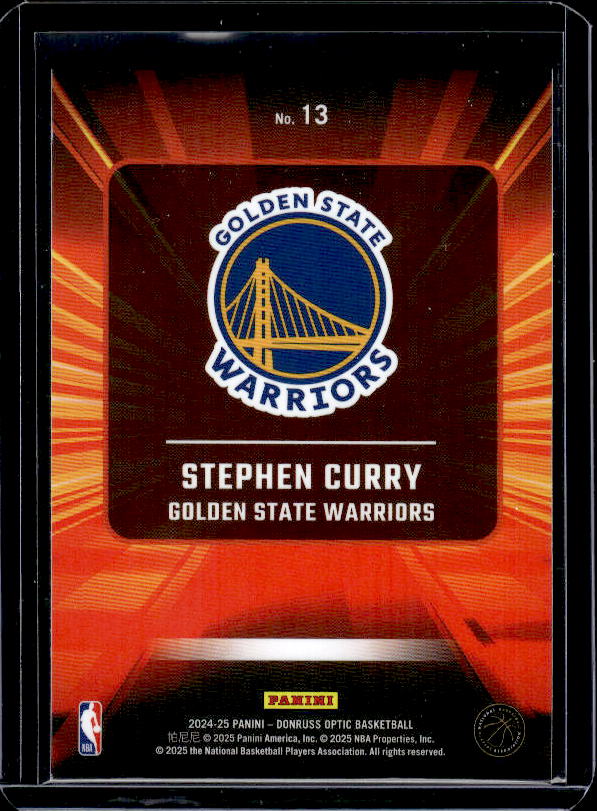 2024-25 Donruss Optic #13 Stephen Curry Express Lane