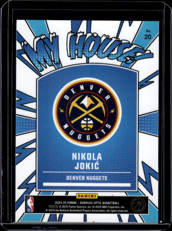 2024-25 Donruss Optic #20 Nikola Jokic My House
