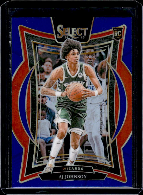 2024-25 Panini Select #67 AJ Johnson Blue Prizm