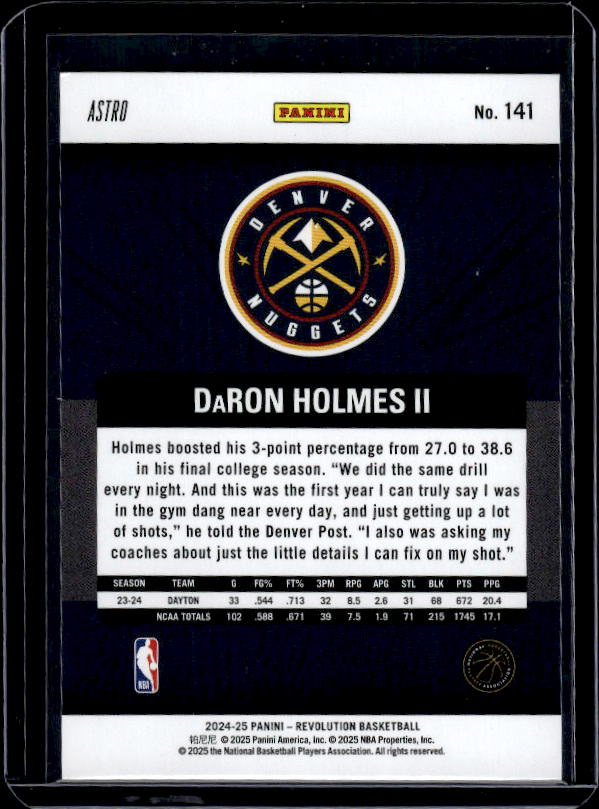 2024-25 Panini Revolution #141 DaRon Holmes II Astro