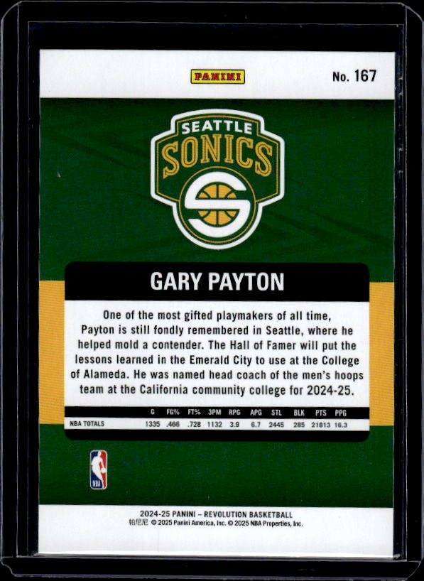 2024-25 Panini Revolution #167 Gary Payton