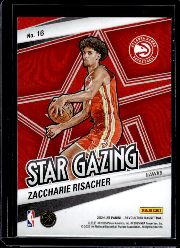 2024-25 Panini Revolution #16 Zaccharie Risacher Star Gazing