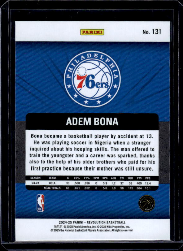 2024-25 Panini Revolution #131 Adem Bona