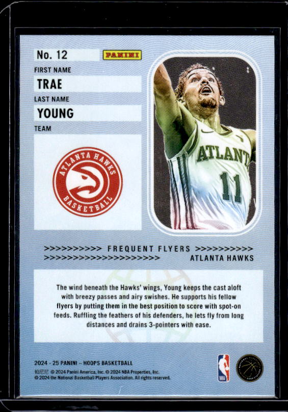 2024-25 Hoops #12 Trae Young Frequent Flyers