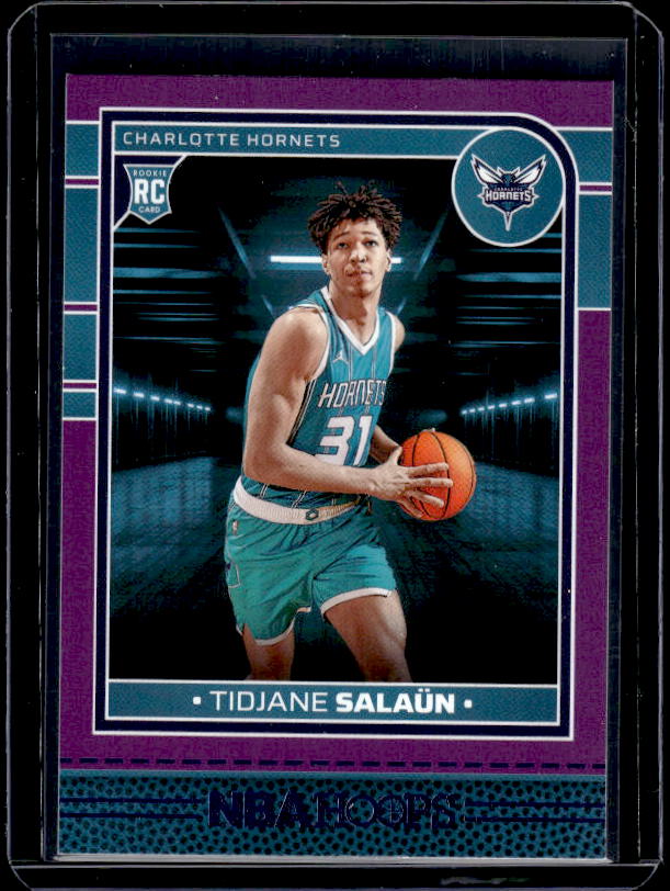 2024-25 Hoops #236 Tidjane Salaun Purple
