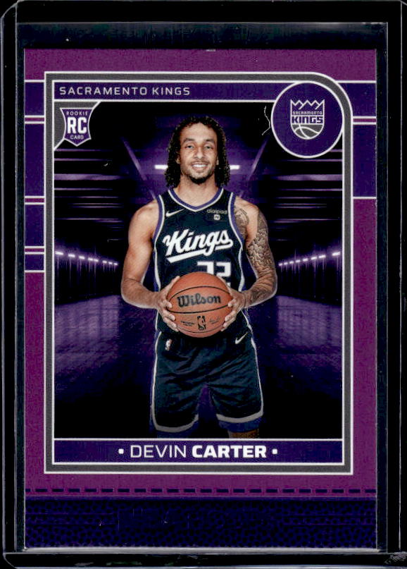 2024-25 Hoops #243 Devin Carter Purple