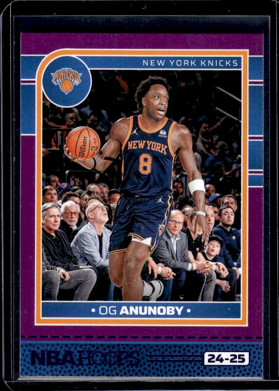 2024-25 Hoops #124 OG Anunoby Purple