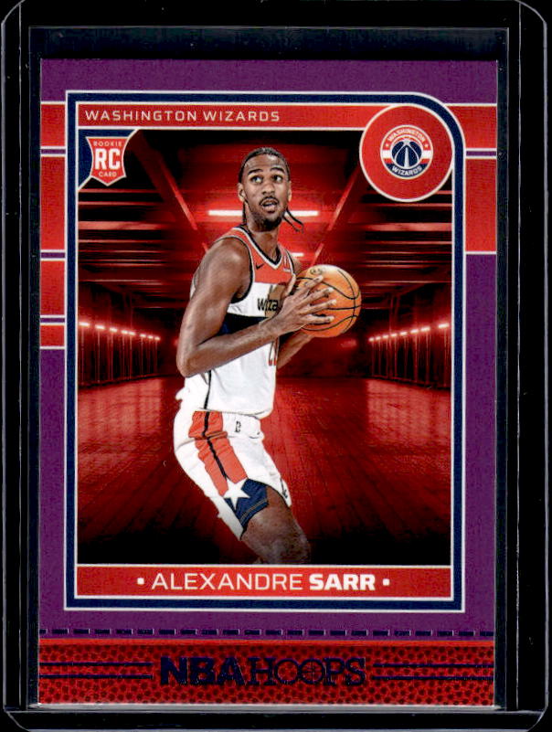 2024-25 Hoops #232 Alexandre Sarr Purple