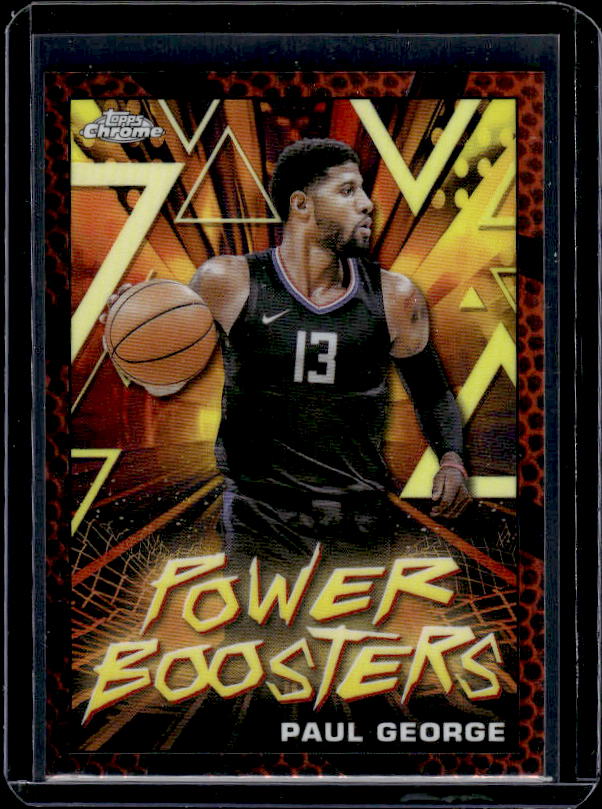 2023-24 Topps Chrome #PB-12 Paul George Power Boosters Orange Basketball