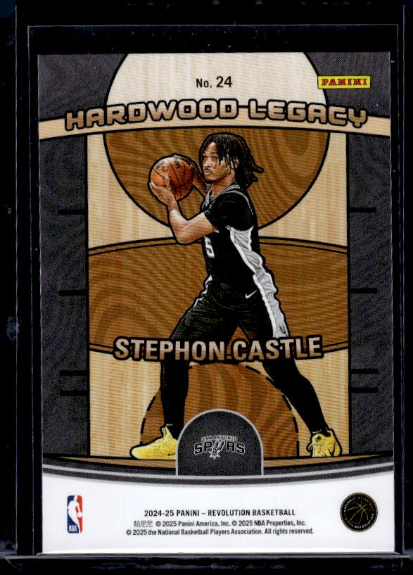 2024-25 Panini Revolution #24 Stephon Castle Hardwood Legacy