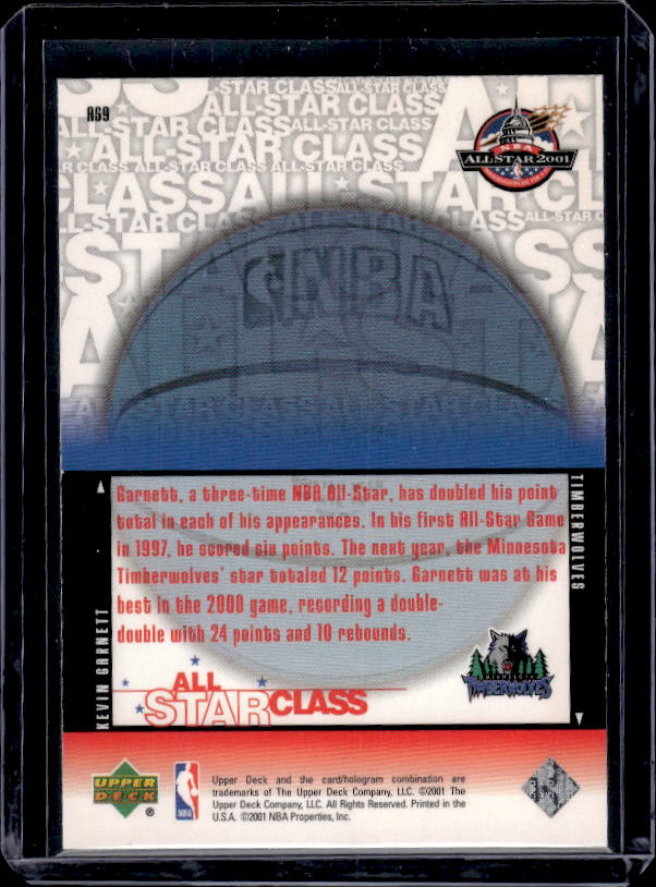 2000-01 Upper Deck #AS9 Kevin Garnett All-Star Class