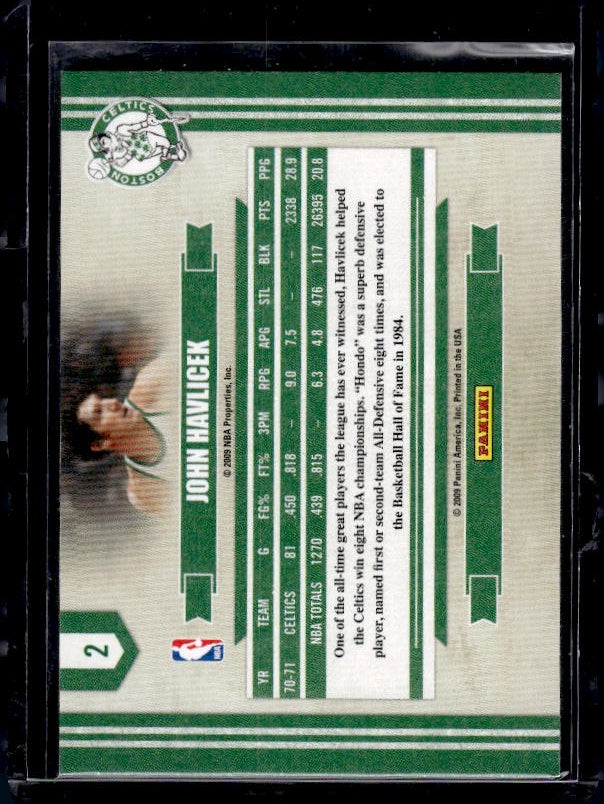 2009-10 Panini #2 John Havlicek Legends of the Game