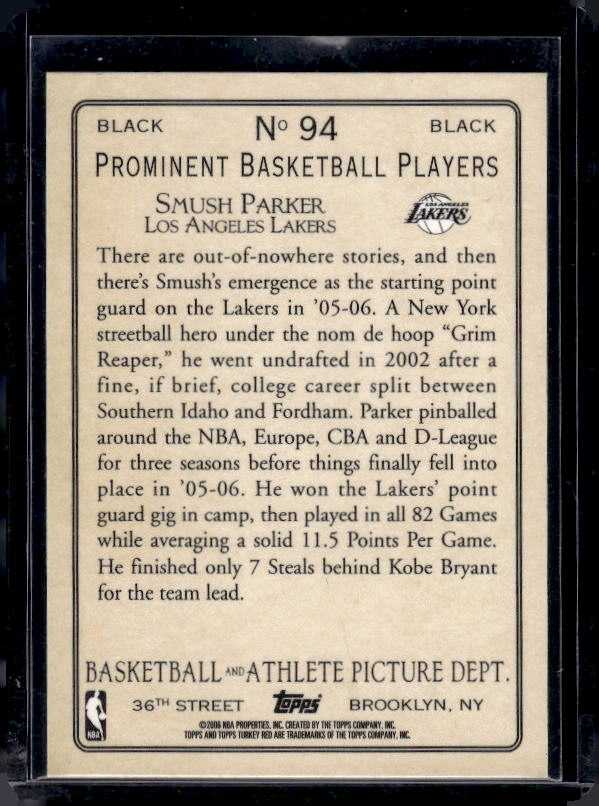 2006-07 Topps Turkey Red #94 Smush Parker Black