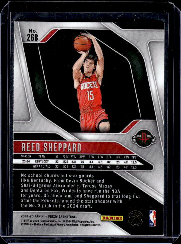 2024-25 Panini Prizm #268 Reed Sheppard