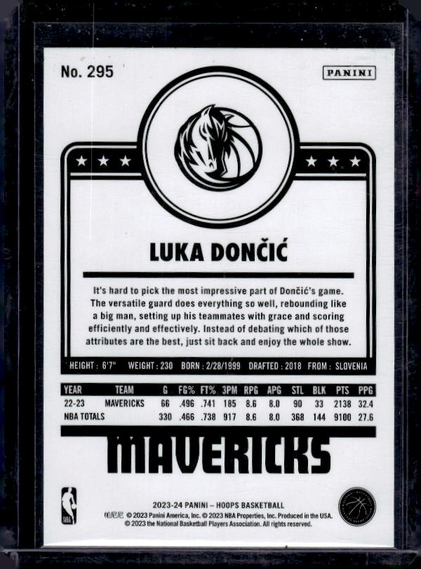 2023-24 Hoops #295 Luka Doncic