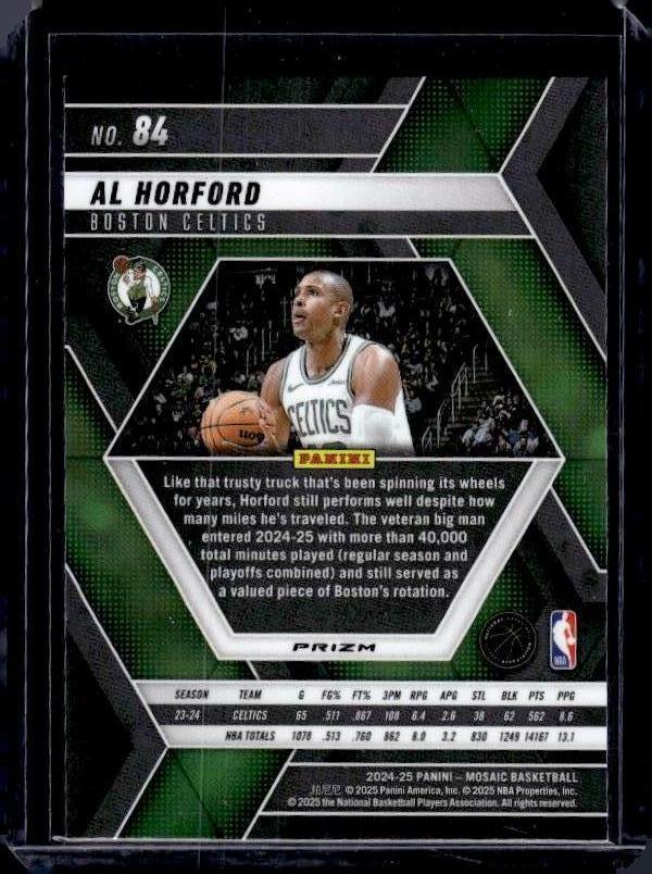 2024-25 Panini Mosaic #84 Al Horford Green Mosaic