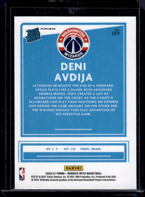 2020-21 Donruss Optic #159 Deni Avdija Silver Pulsar