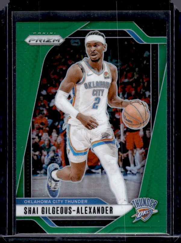 2024-25 Panini Prizm #113 Shai Gilgeous-Alexander Prizms Green