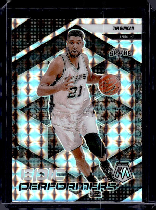 2024-25 Panini Mosaic #19 Tim Duncan Epic Performers Mosaic