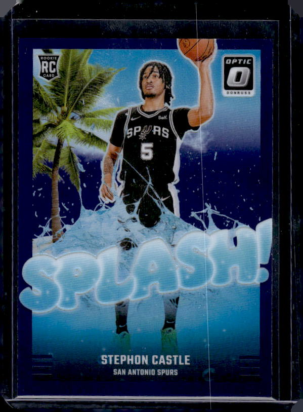 2024-25 Donruss Optic #14 Stephon Castle Splash! Purple