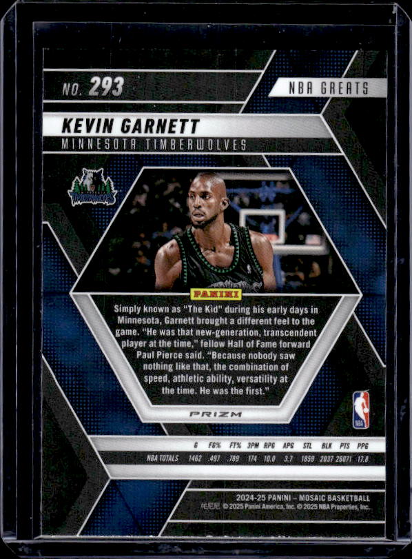 2024-25 Panini Mosaic #293 Kevin Garnett Mosaic