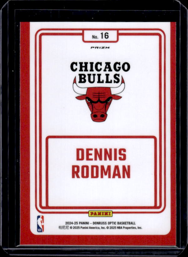 2024-25 Donruss Optic #16 Dennis Rodman Winner Stays Holo