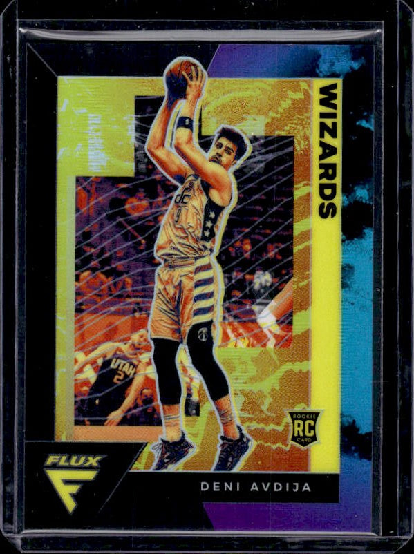 2020-21 Panini Flux #207 Deni Avdija Lunar Eclipse #/25