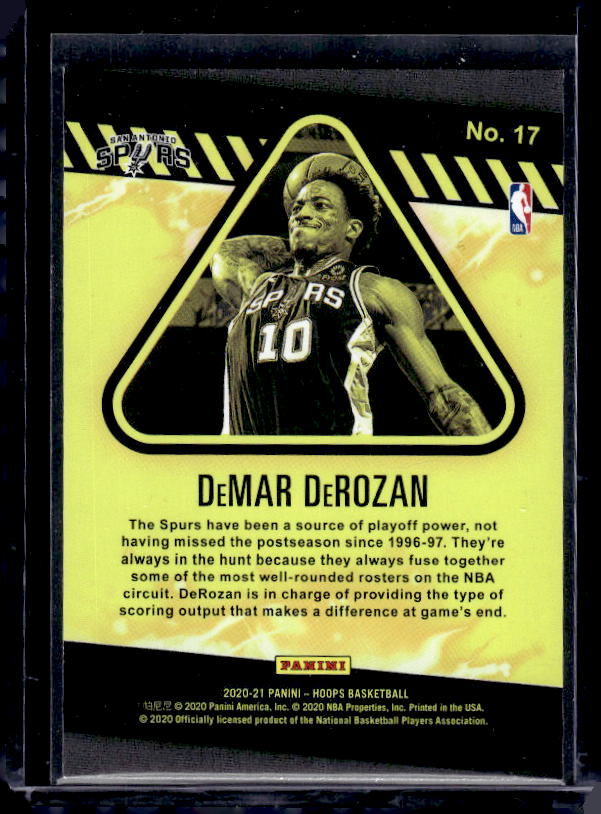 2020-21 Hoops #17 DeMar DeRozan High Voltage