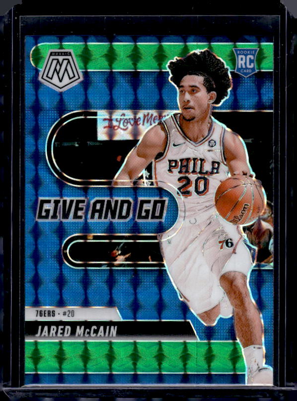 2024-25 Panini Mosaic #5 Jared McCain Give and Go Mosaic Green