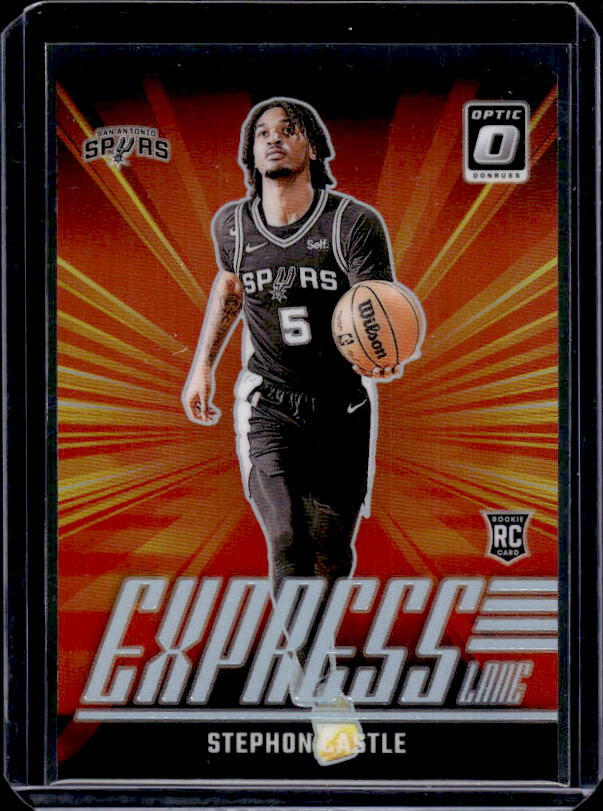 2024-25 Donruss Optic #1 Stephon Castle Express Lane Holo
