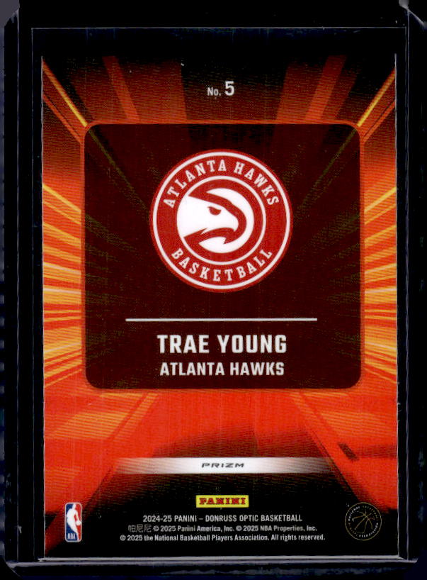 2024-25 Donruss Optic #5 Trae Young Express Lane Purple